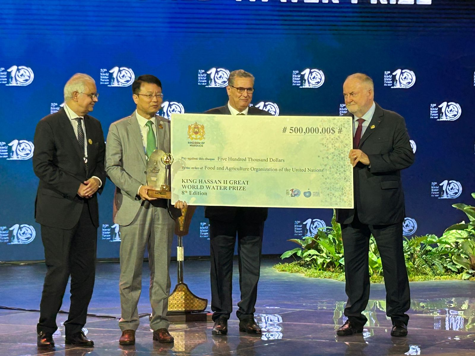 Le 8ème Grand Prix Mondial Hassan II de l'Eau décerné à la FAO à Bali
